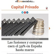 Las fusiones y compras caen el 59% en Espaa hasta marzo